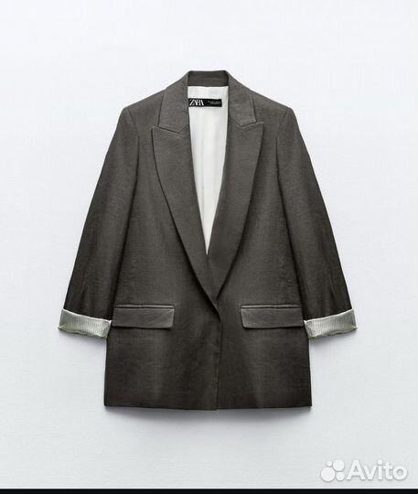 Пиджак zara льняной