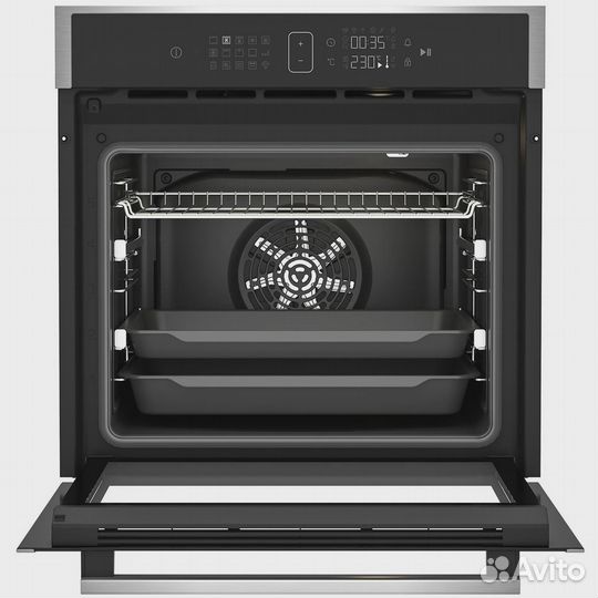 Встраиваемый электрический духовой шкаф hotpoint fe8 1352 dsc ix черный, серебристый