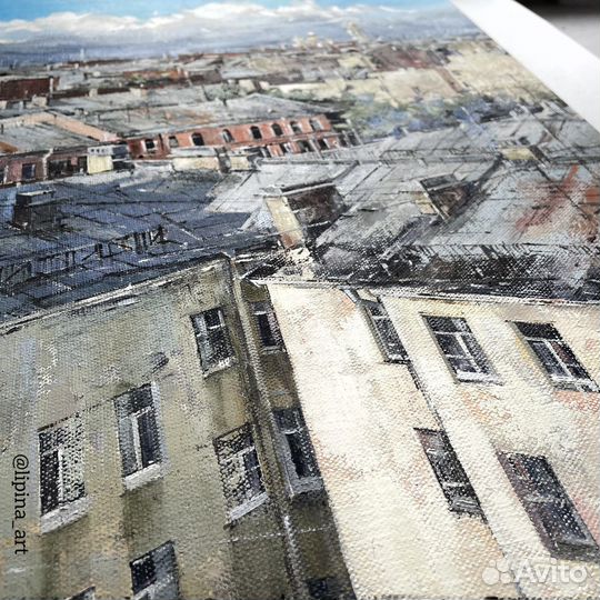 Картина маслом виды Петербурга город