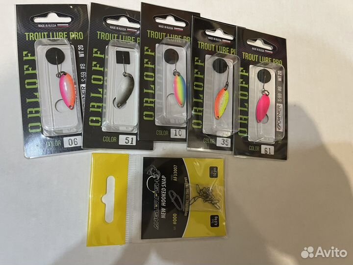 Форелевые блесна ручной работы и карабины