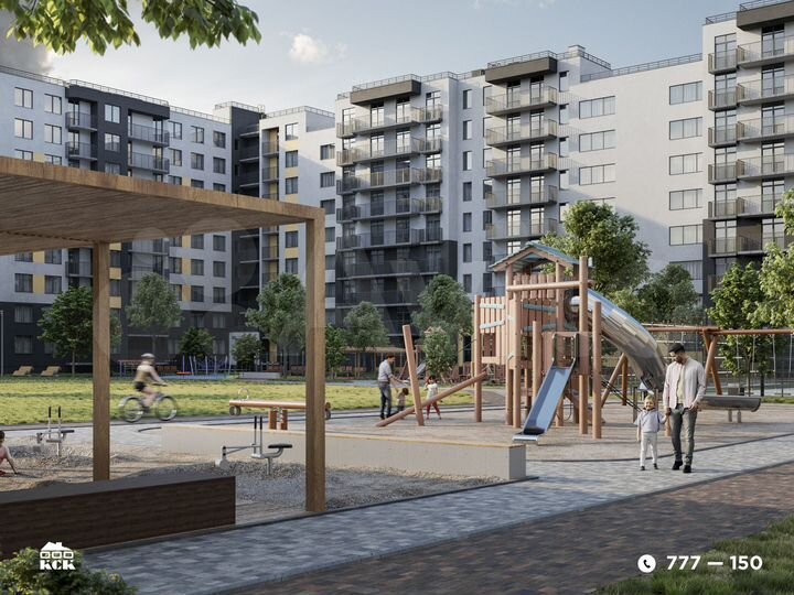 2-к. квартира, 53,6 м², 7/9 эт.