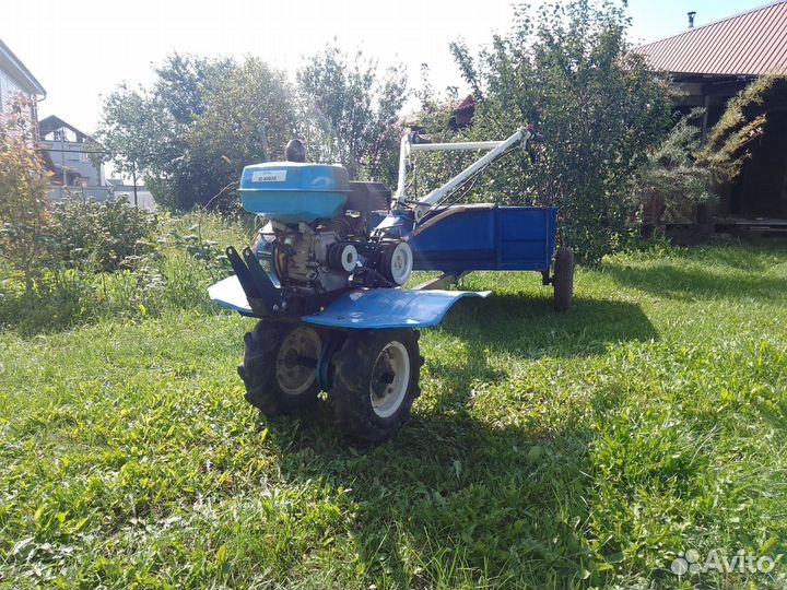 Мотоблок с телегой бу