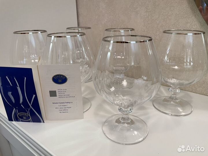 Бокалы хрусталь Bohemia Angela