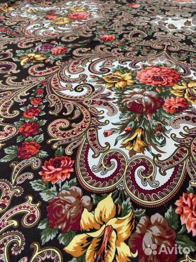 Павловопосадский платок шерсть