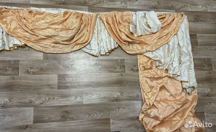 Шторы с ламбрекеном бу