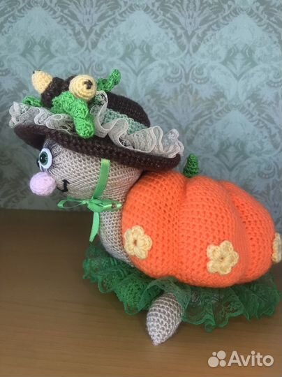 Вязанная черепашка ручная работа