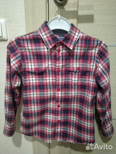 Рубашка на мальчика рост 122-128
