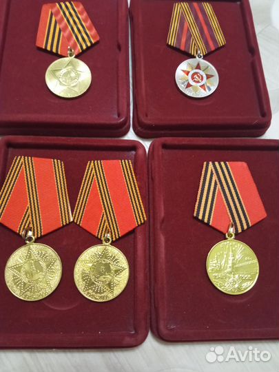 Медали 50, 60, 65, 70 лет Победы в ВОВ
