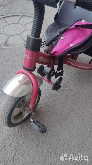 Трёхколёсный велосипед с ручкой