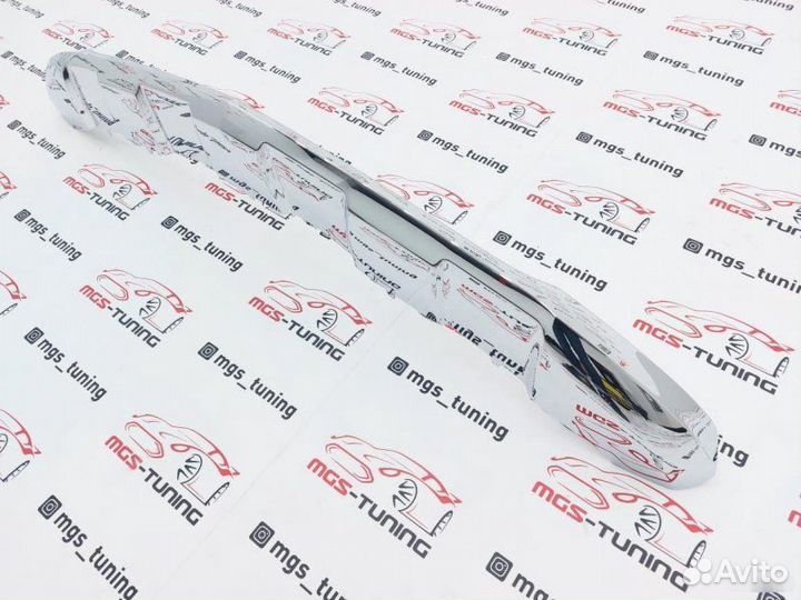 Губа переднего бампера на GL-Class X166 Хром