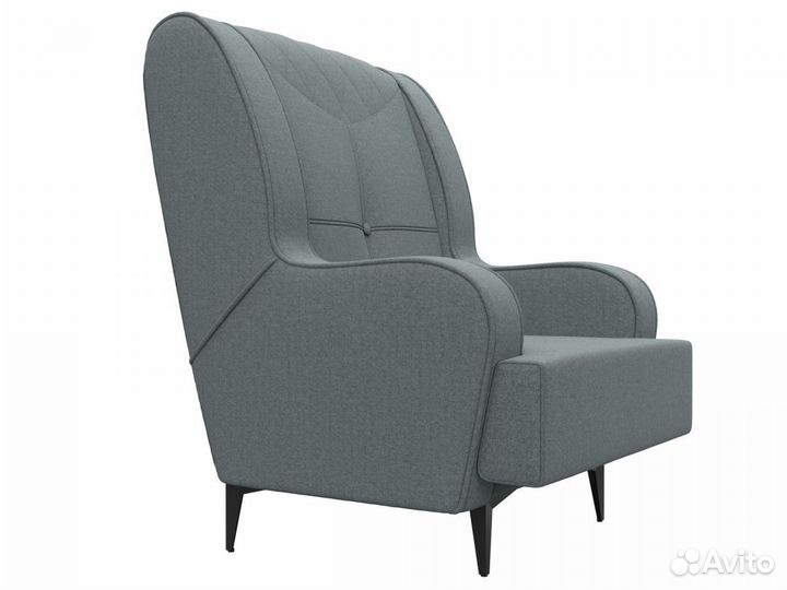 Кресло Неаполь, рогожка, амур серый. Москва и мо