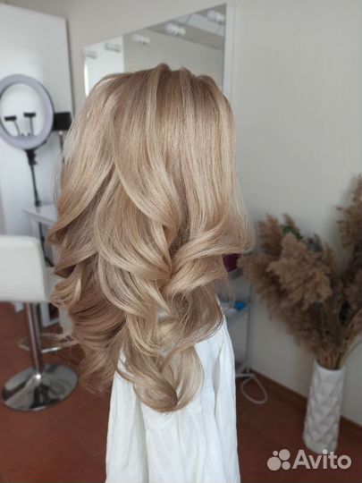 Голова манекен натуральные волосы