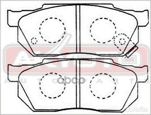 Колодки тормозные дисковые передние AKD-8263 AK