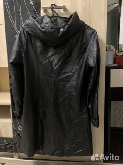 Плащ, натуральная кожа, размер 50
