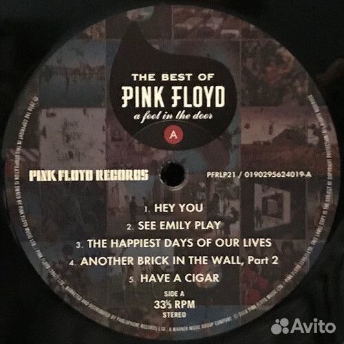 Виниловая пластинка PLG Pink Floyd A Foot In The D