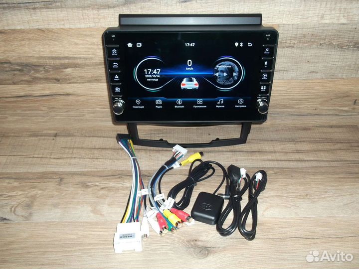 Магнитола SsangYong Actyon Android с крутилками