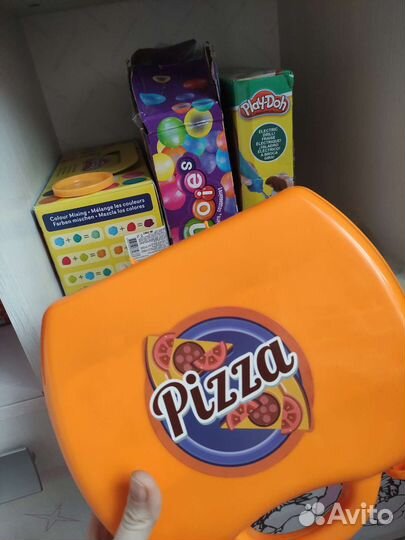Пластилин play doh зубастик и др пицца в подарок