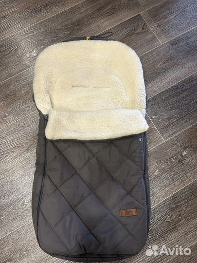 Зимний конверт в коляску на овчине