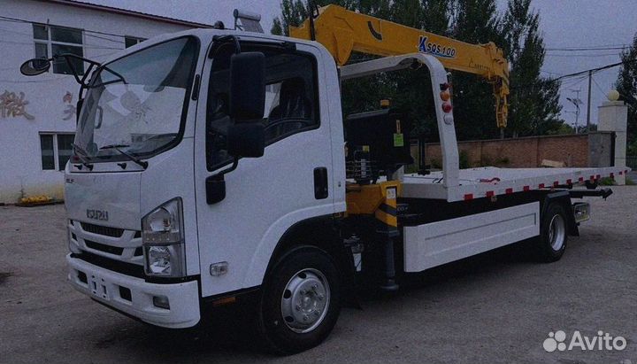 Эвакуатор Isuzu Elf с КМУ XCMG, 2024