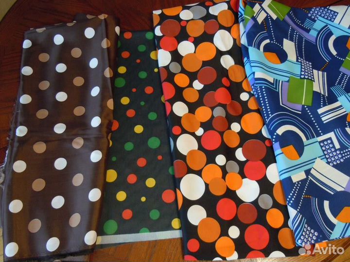 Ткани винтаж 80-ые годы трикотаж, ацетатный шелк