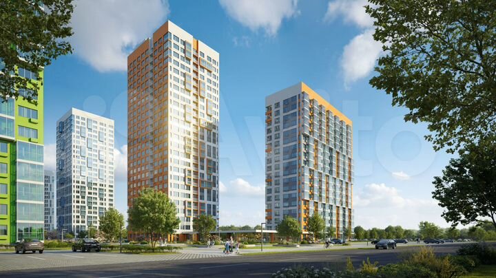 2-к. квартира, 61,3 м², 13/25 эт.