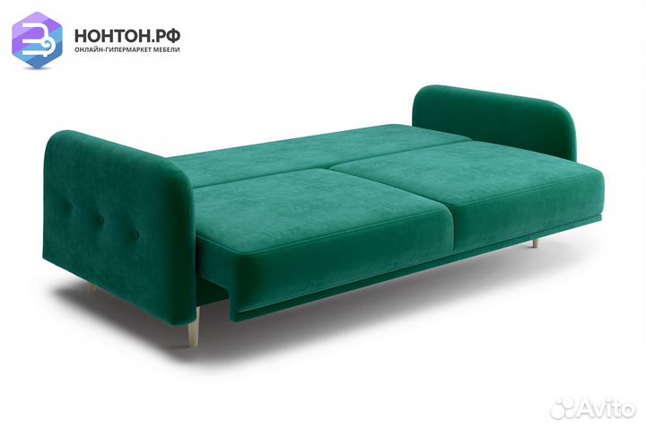 Диван книжка Париж изумрудный