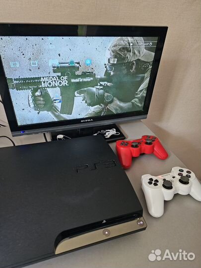 Sony Playstation 3 slim прошитая 320гб + 53игры