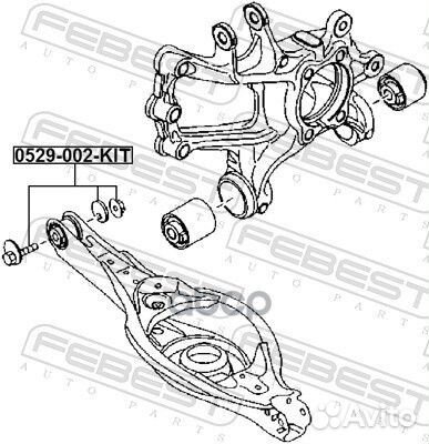 Болт с эксцентриком (ремкомплект) mazda axela