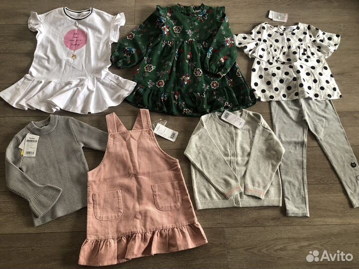 Пакет новых вещей для девочки 4-5 лет