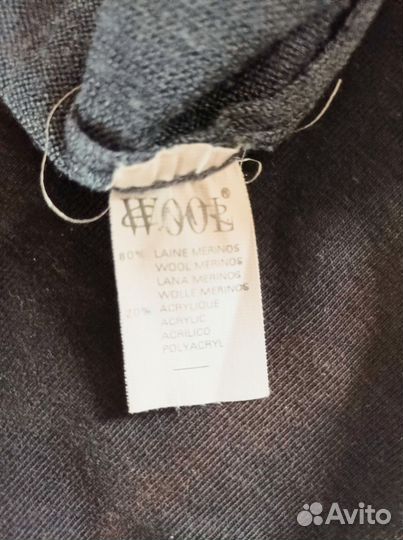 Джемпер мужской, шерсть мериноса, размер 56