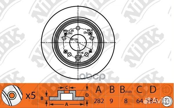 Диск тормозной honda CR-V 2.0 2001 - 2006 hond