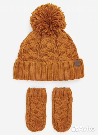 Шапка и варежки Next новый