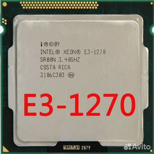 1155 Xeon e3 1270 1275 8пот. ан.Core I7 2600 видео