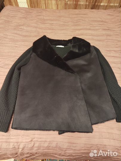 Кадриган с искусственной замшей