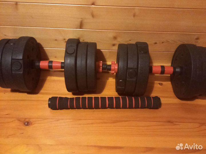 Гантели разборные 20кг + штанга
