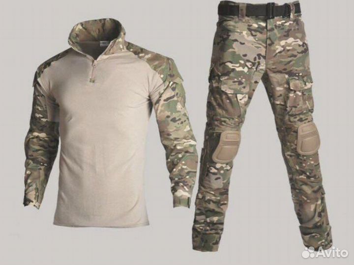 Тактический костюм летний олива мох мультикам