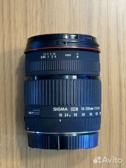 Объектив sigma 18 200 f/3.5-6.3 dc для canon