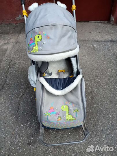 Детские санки коляска