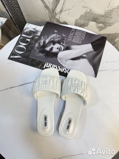 Шлепанцы женские miu miu 39