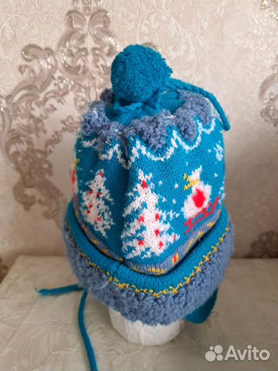 Зимняя шапка для мальчика и для девочки