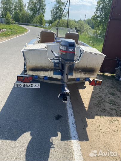 Прогресс 2м,yamaha 30,прицеп
