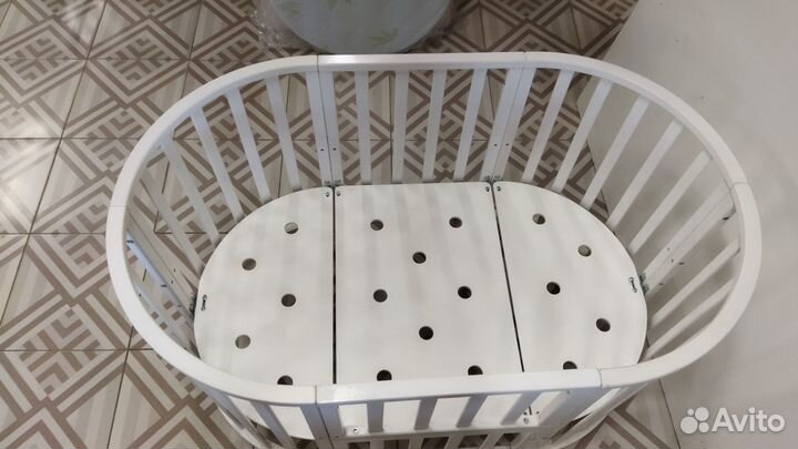 Детская кроватка трансформер круглая