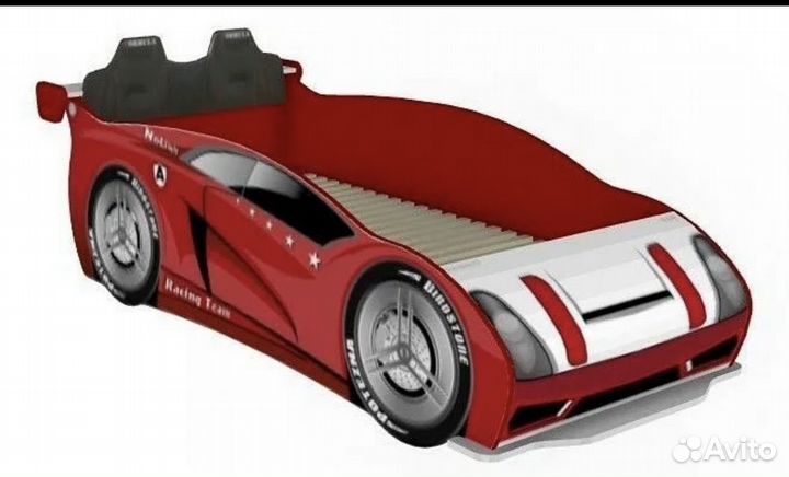 Кровать машина с матрасом