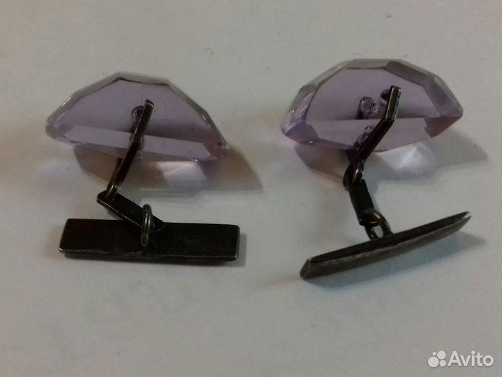 Запонки.серебро 875 проба(звезда)