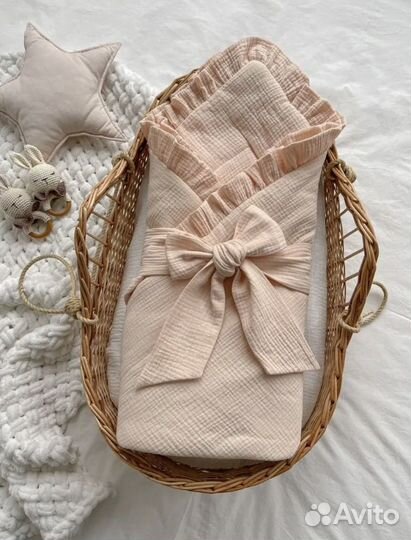 Муслиновый конверт-одеяло