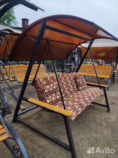 Садовые качели стиль лофт. Бесплатная доставка