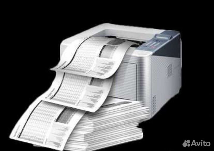 Распечатка, сканирование документов А4, ч/б