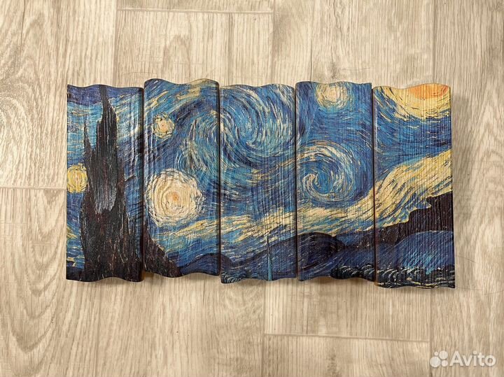 Картина Звездная ночь на дереве