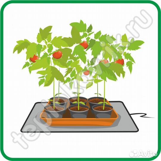 Коврик с подогревом для животных растений саженцев