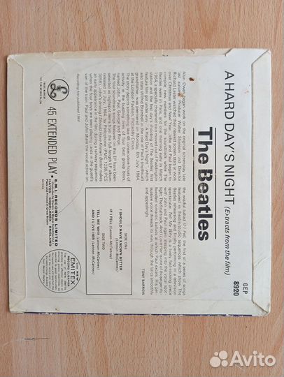 Пластинка Beatles 1964 года